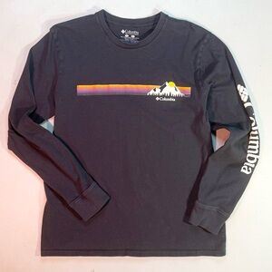 Columbia Klay Long Sleeve T-Shirt Men’s Large Retro Graphic Outdoor Tee